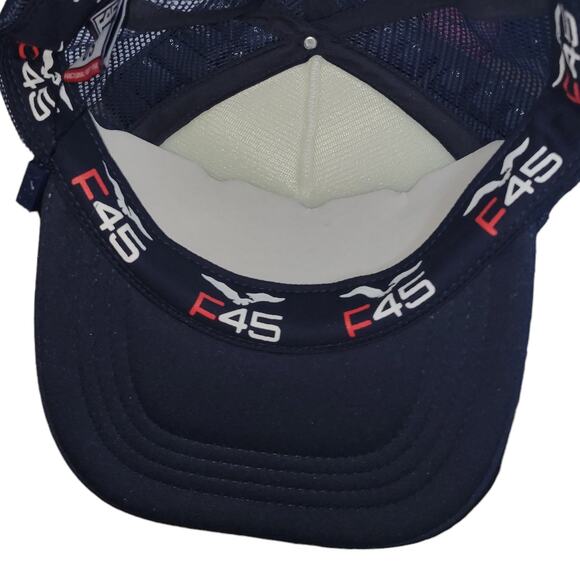 Functional F45 Training Trucker Navy/White Baseball Trucker Hat OSFM - Picture 4 of 7